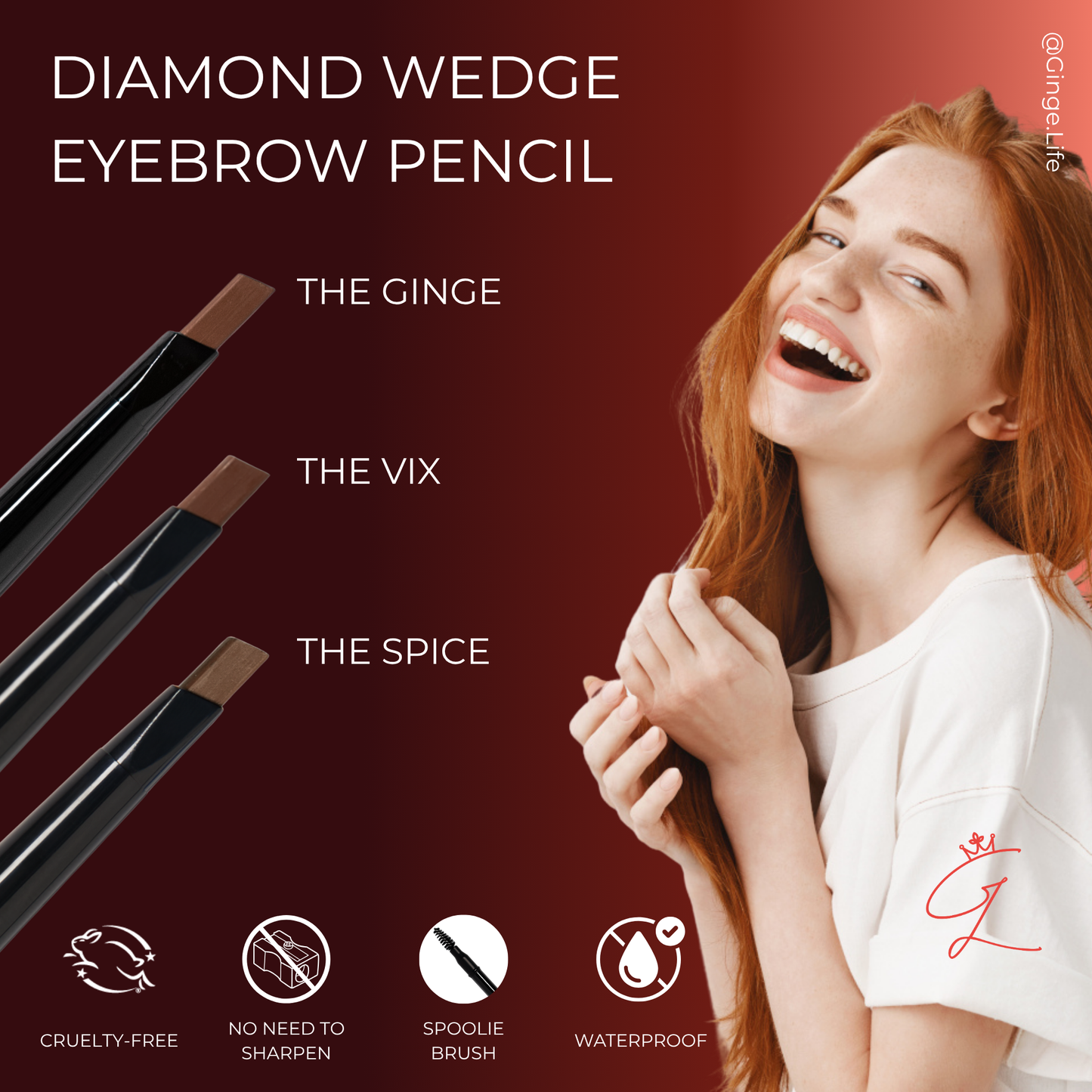 Diamond Wedge Eyebrow Pencil